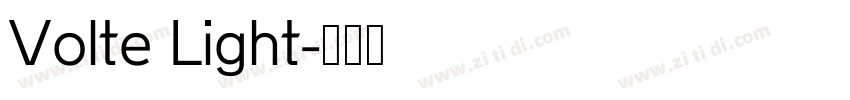 Volte Light字体转换